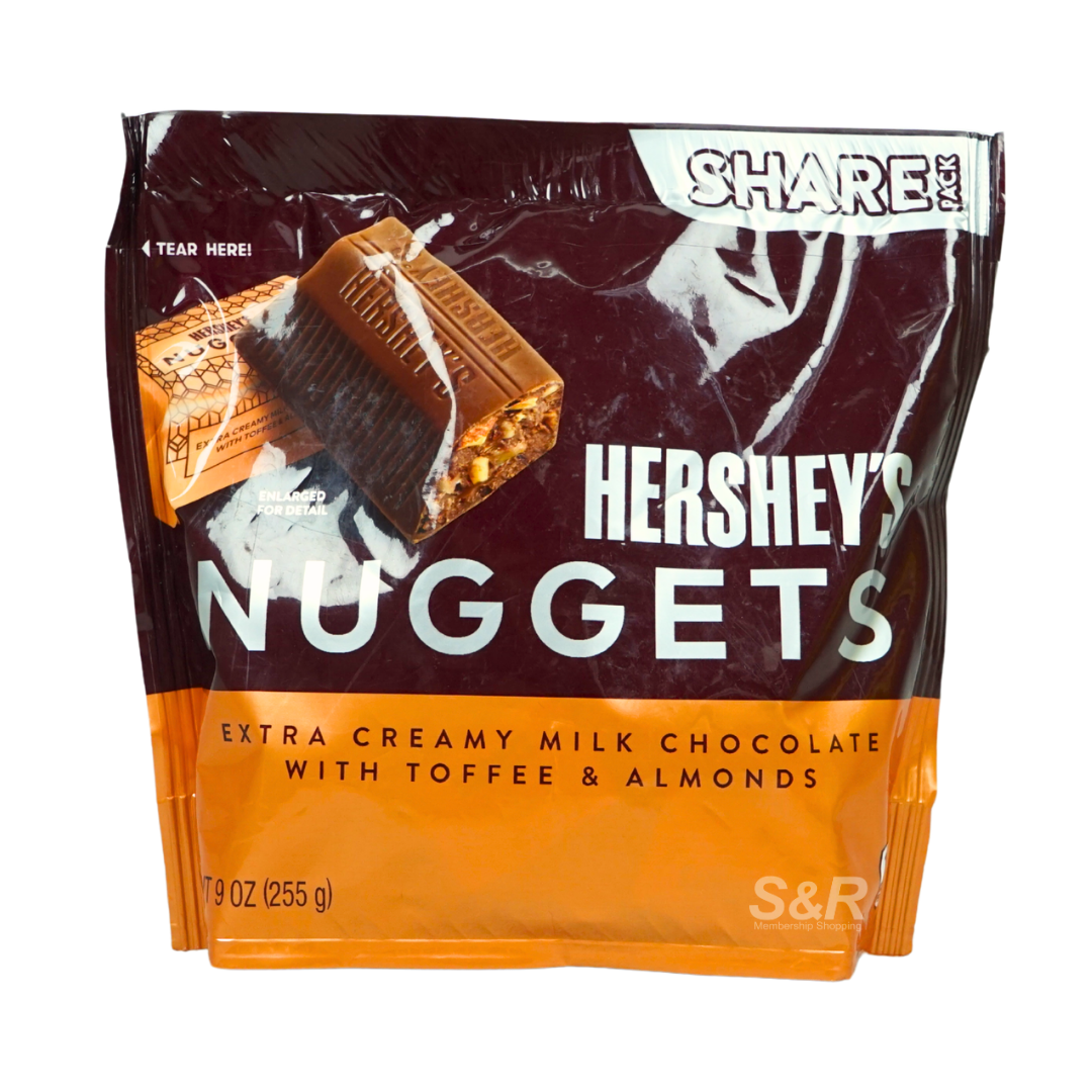 Hershey's Nuggets Milk Chocolate with Toffee and Almonds 255g